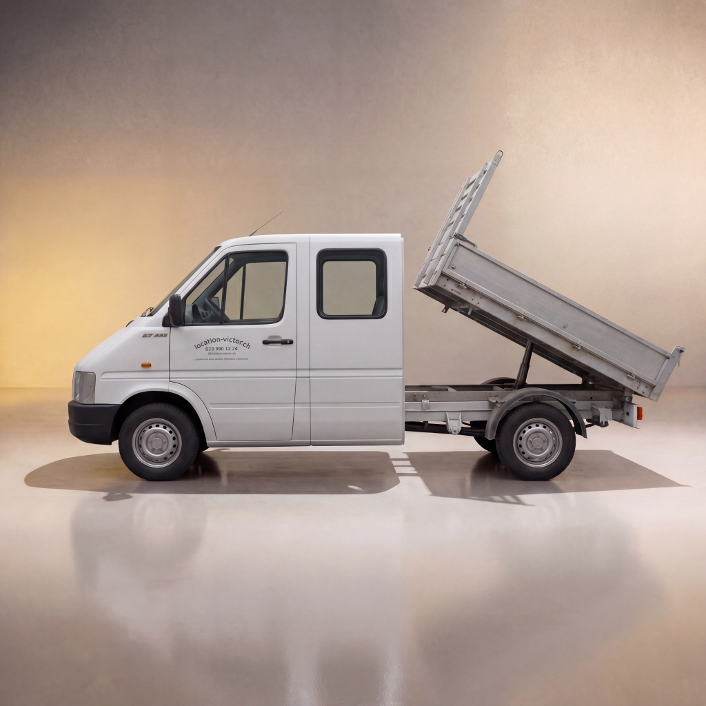VW LT35 Benne basculant, doubles cabine 7 places TDI - Manuelle