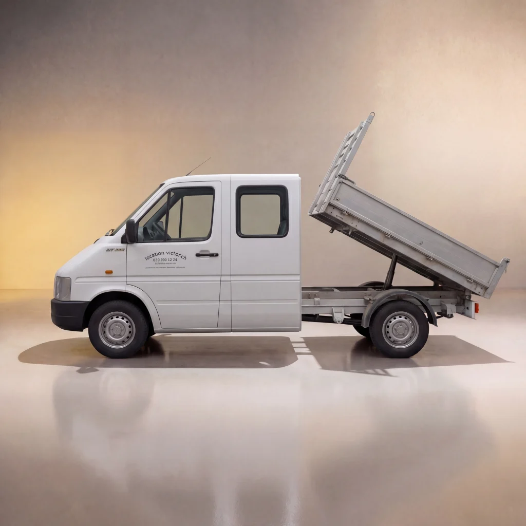VW LT35 Benne basculant, doubles cabine 7 places TDI - Manuelle